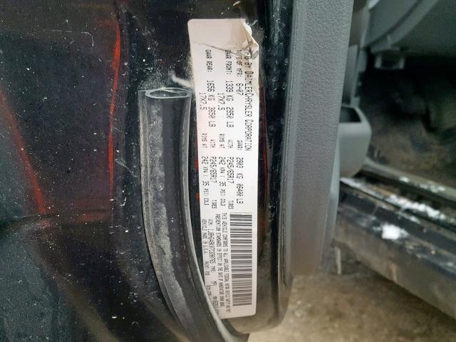 1J8HG48K07C690765 - 2007 JEEP COMMANDER BLACK photo 10