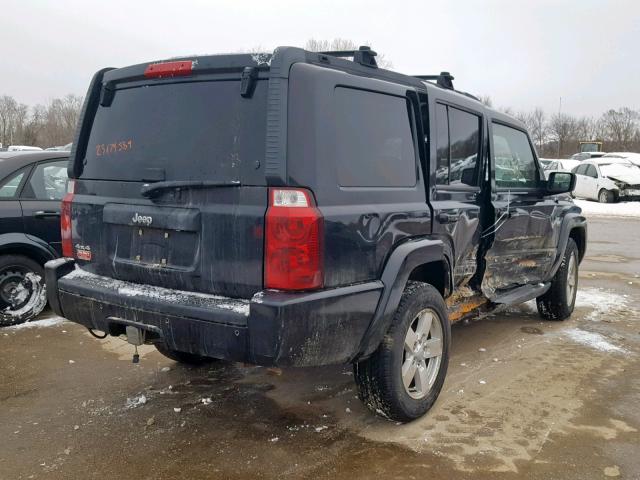 1J8HG48K07C690765 - 2007 JEEP COMMANDER BLACK photo 4