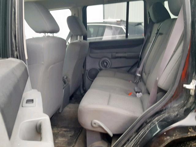 1J8HG48K07C690765 - 2007 JEEP COMMANDER BLACK photo 6