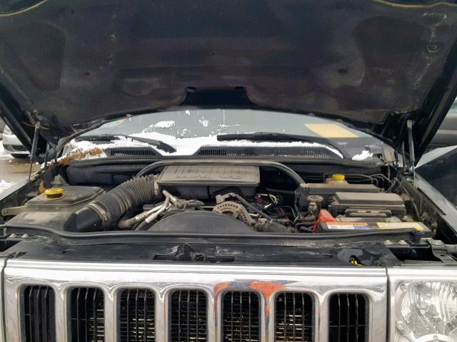 1J8HG48K07C690765 - 2007 JEEP COMMANDER BLACK photo 7