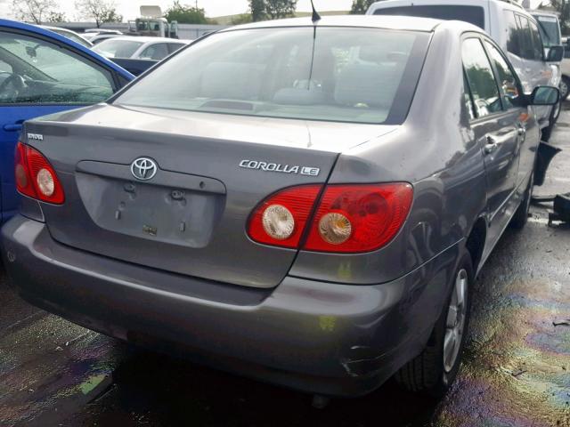 1NXBR30E16Z740133 - 2006 TOYOTA COROLLA CE GRAY photo 4