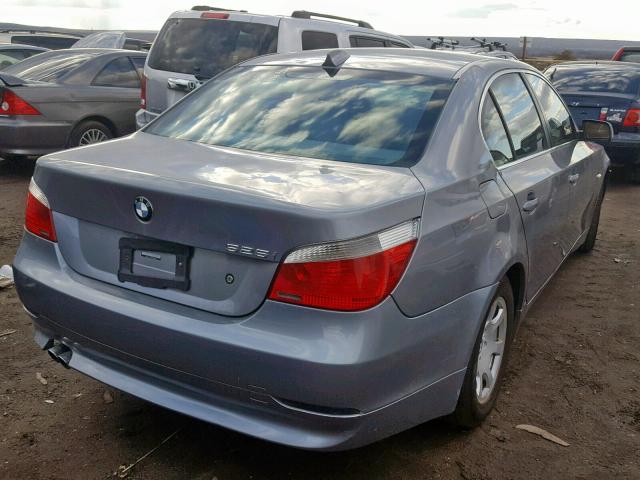 WBANA53504B848815 - 2004 BMW 525 I SILVER photo 4