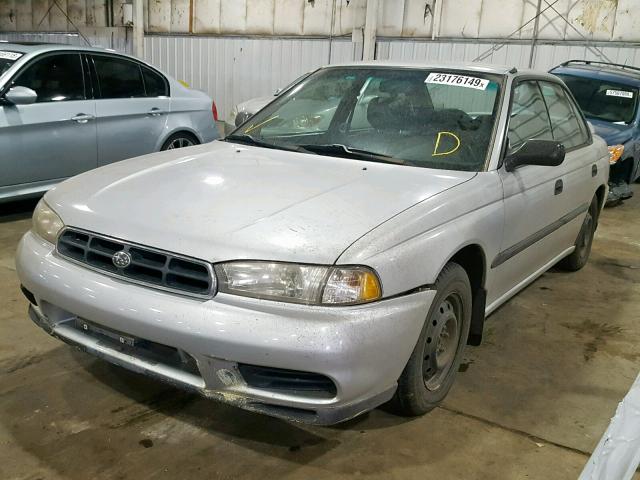 4S3BD4353W7200107 - 1998 SUBARU LEGACY L SILVER photo 2