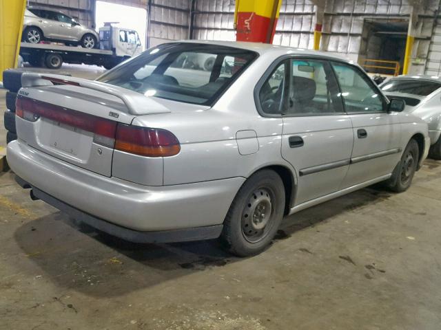 4S3BD4353W7200107 - 1998 SUBARU LEGACY L SILVER photo 4