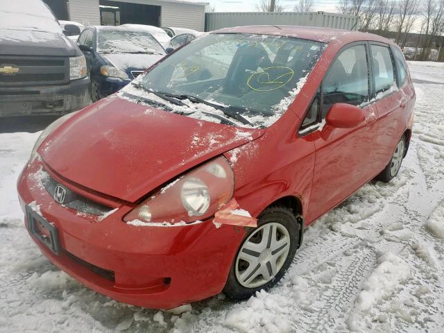 JHMGD38408S000199 - 2008 HONDA FIT RED photo 2