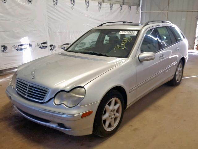 WDBRH61J54F503759 - 2004 MERCEDES-BENZ C 240 SPOR SILVER photo 2