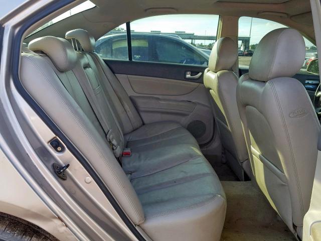 5NPEU46F96H142890 - 2006 HYUNDAI SONATA GLS BEIGE photo 6