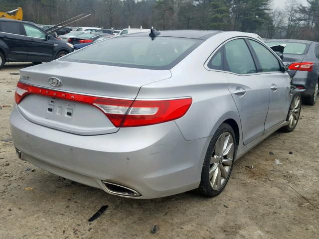 KMHFH4JG2DA322351 - 2013 HYUNDAI AZERA GLS SILVER photo 4