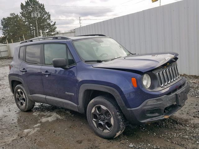 ZACCJBAB6HPG03207 - 2017 JEEP RENEGADE S 蓝色 照片 1