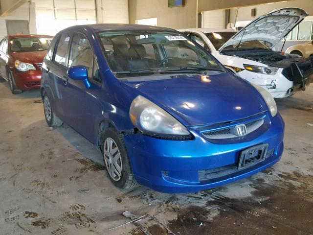 JHMGD38407S018605 - 2007 HONDA FIT BLUE photo 1