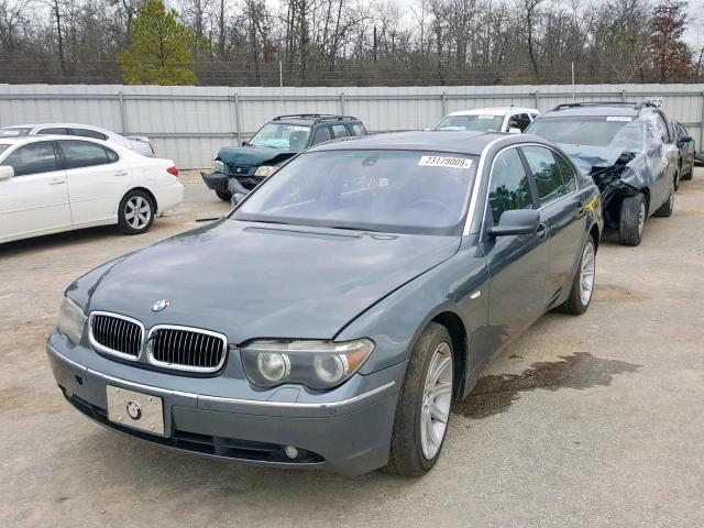 WBAGN63403DR18617 - 2003 BMW 745 LI CHARCOAL photo 2