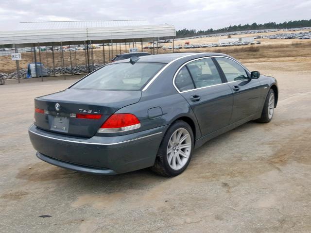 WBAGN63403DR18617 - 2003 BMW 745 LI CHARCOAL photo 4