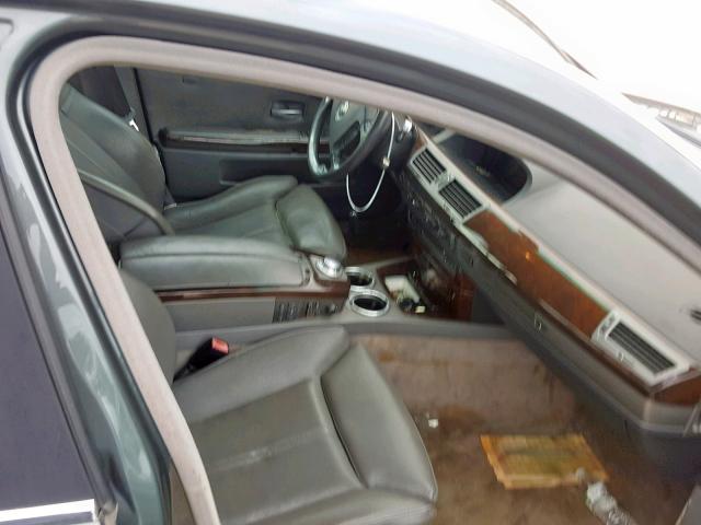 WBAGN63403DR18617 - 2003 BMW 745 LI CHARCOAL photo 5