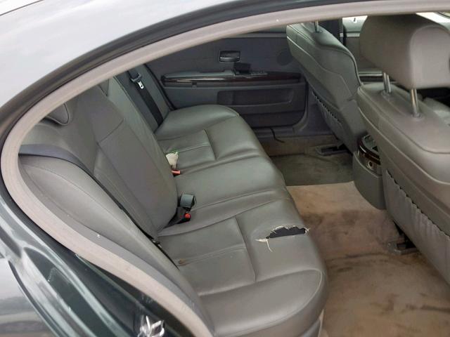 WBAGN63403DR18617 - 2003 BMW 745 LI CHARCOAL photo 6