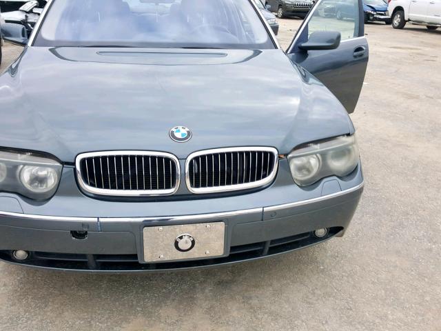 WBAGN63403DR18617 - 2003 BMW 745 LI CHARCOAL photo 7