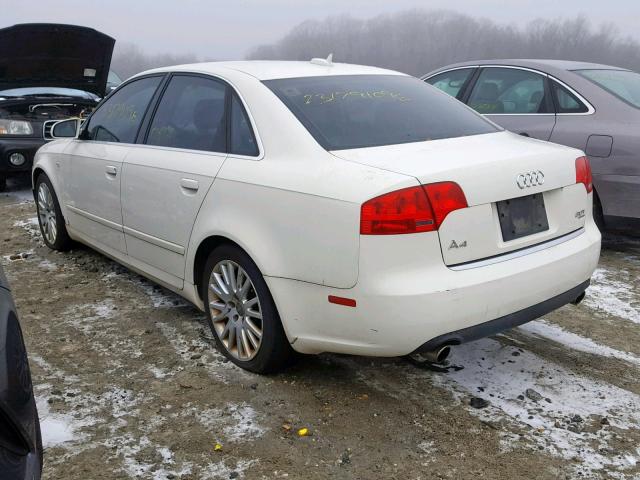 WAUDF78E36A088227 - 2006 AUDI A4 2.0T QU WHITE photo 3