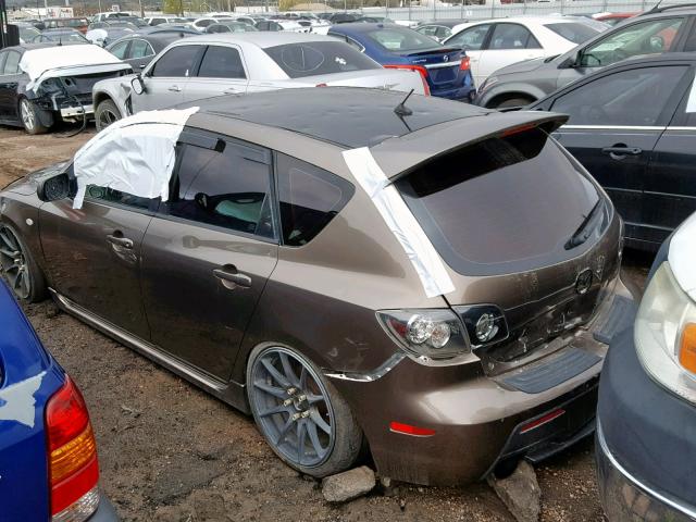 JM1BK34L171752271 - 2007 MAZDA SPEED 3 棕色 照片 3