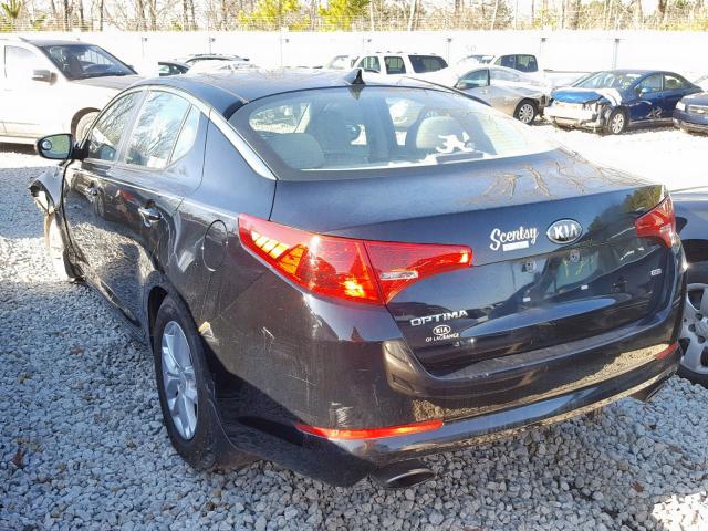 5XXGM4A79DG221705 - 2013 KIA OPTIMA LX BLACK photo 3