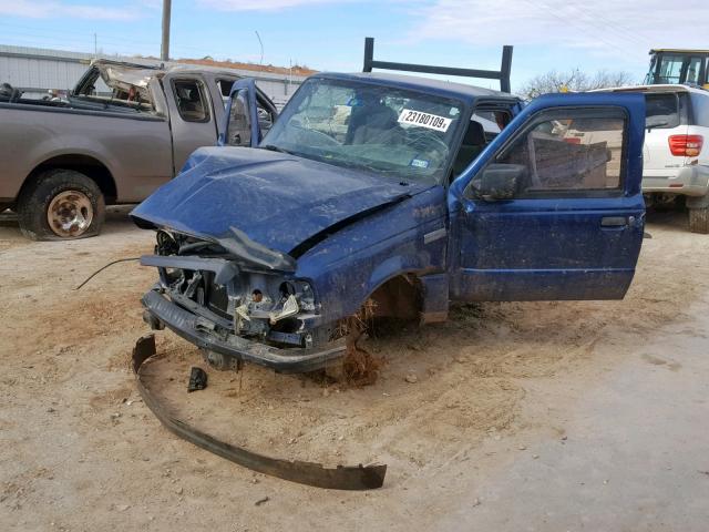 1FTYR10D38PB06270 - 2008 FORD RANGER BLUE photo 2