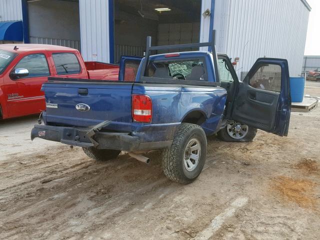 1FTYR10D38PB06270 - 2008 FORD RANGER BLUE photo 4