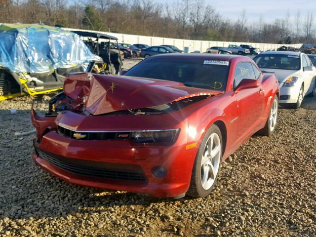 2G1FF1E31F9173924 - 2015 CHEVROLET CAMARO LT BURGUNDY photo 2