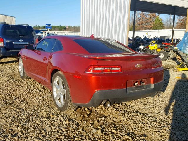 2G1FF1E31F9173924 - 2015 CHEVROLET CAMARO LT BURGUNDY photo 3