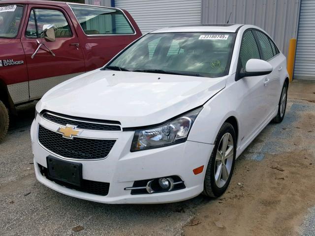 1G1PE5SB0E7242063 - 2014 CHEVROLET CRUZE LT WHITE photo 2