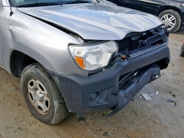 5TFNX4CN6EX036449 - 2014 TOYOTA TACOMA SILVER photo 9