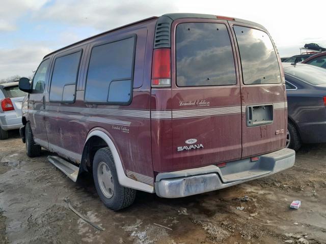 1GDFG15R9Y1141380 - 2000 GMC SAVANA RV MAROON photo 3