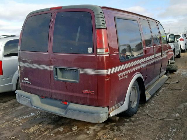 1GDFG15R9Y1141380 - 2000 GMC SAVANA RV MAROON photo 4