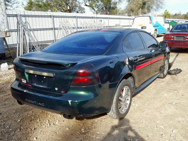 2G2WS522741242993 - 2004 PONTIAC GRAND PRIX GREEN photo 4