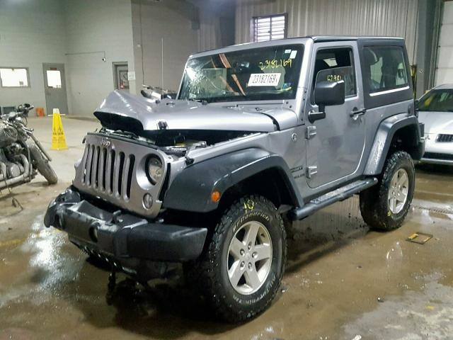 1C4AJWAG0FL522926 - 2015 JEEP WRANGLER S SILVER photo 2