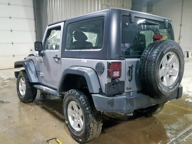 1C4AJWAG0FL522926 - 2015 JEEP WRANGLER S SILVER photo 3