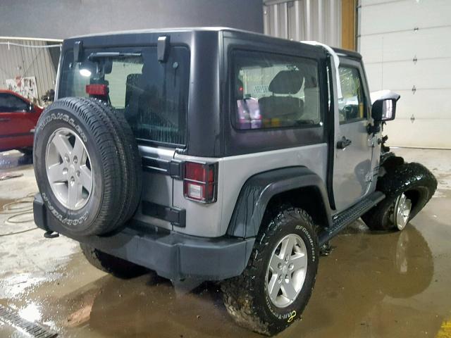 1C4AJWAG0FL522926 - 2015 JEEP WRANGLER S SILVER photo 4