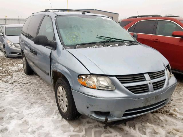 1D4GP24R55B411603 - 2005 DODGE CARAVAN BLUE photo 1