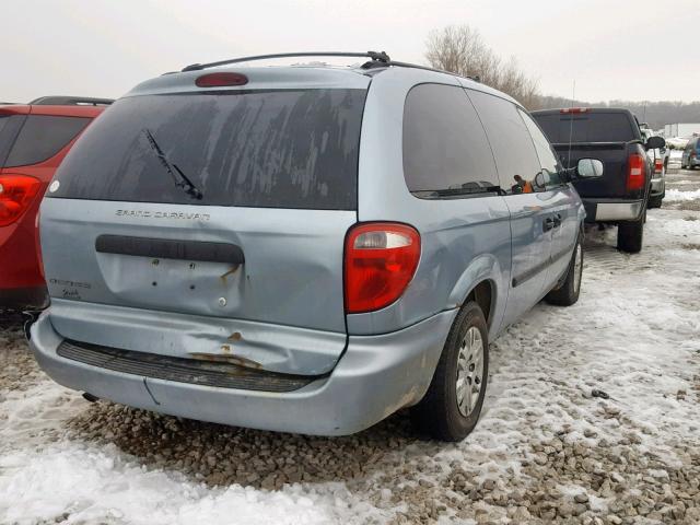 1D4GP24R55B411603 - 2005 DODGE CARAVAN BLUE photo 4