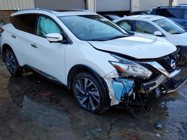 5N1AZ2MG5JN138842 - 2018 NISSAN MURANO S WHITE photo 1