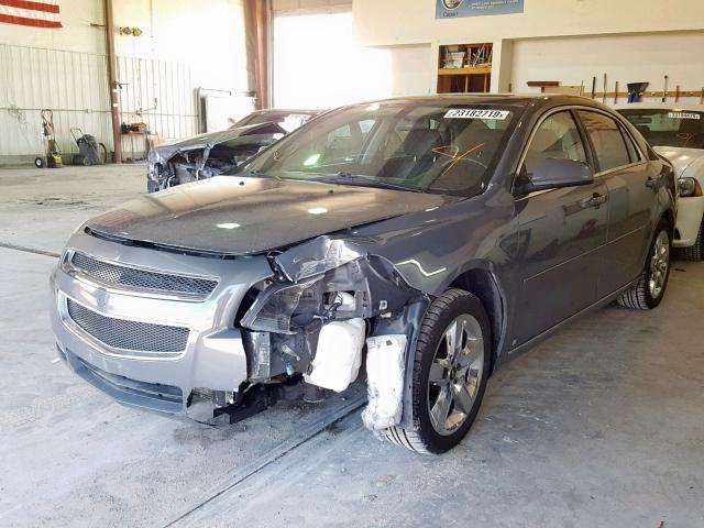 1G1ZH57B694142050 - 2009 CHEVROLET MALIBU 1LT GRAY photo 2