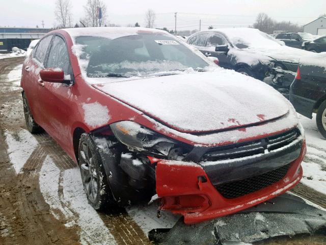 1C3CDFBB0ED724259 - 2014 DODGE DART SXT RED photo 1