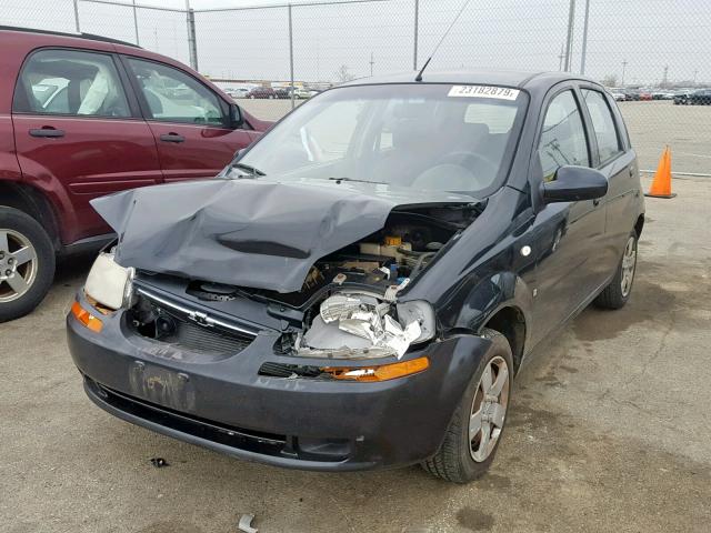 KL1TD666X8B126096 - 2008 CHEVROLET AVEO BASE Қара фото 2