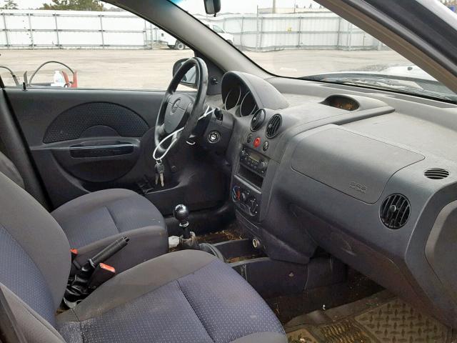 KL1TD666X8B126096 - 2008 CHEVROLET AVEO BASE Қара фото 5