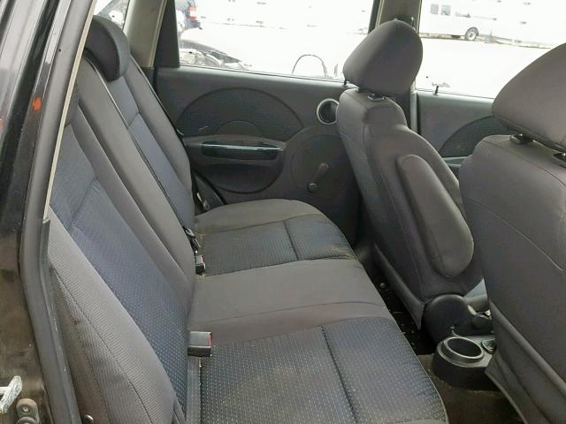 KL1TD666X8B126096 - 2008 CHEVROLET AVEO BASE Қара фото 6