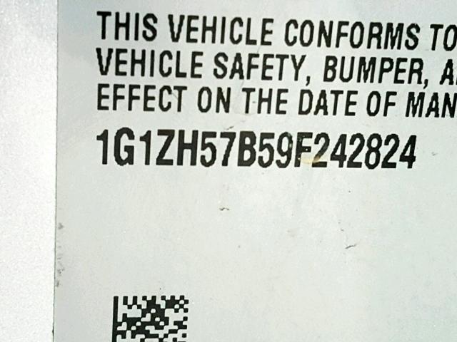 1G1ZH57B59F242824 - 2009 CHEVROLET MALIBU 1LT 银色 照片 10