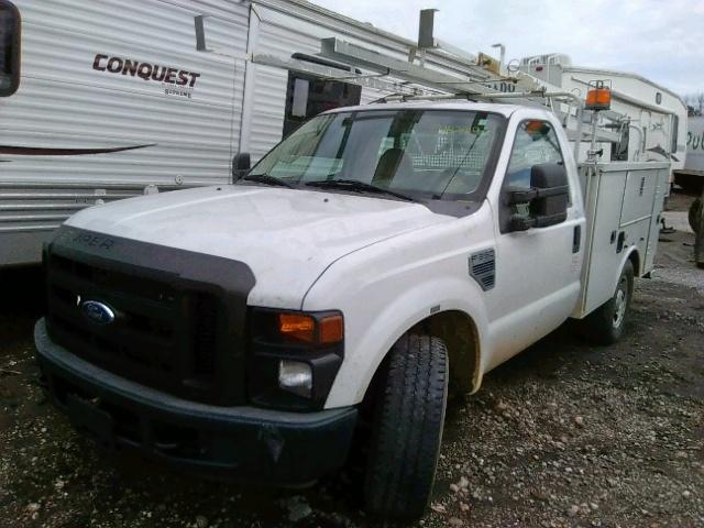 1FDWF30508EC95696 - 2008 FORD F350 SRW S WHITE photo 2