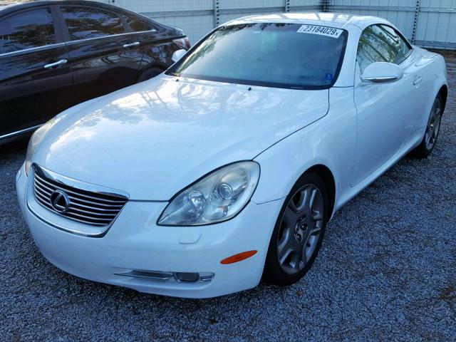 JTHFN45Y089017971 - 2008 LEXUS SC 430 WHITE photo 2