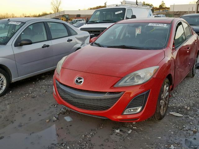 JM1BL1S56A1101442 - 2010 MAZDA 3 S RED photo 2