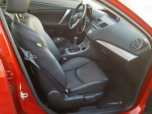 JM1BL1S56A1101442 - 2010 MAZDA 3 S RED photo 5