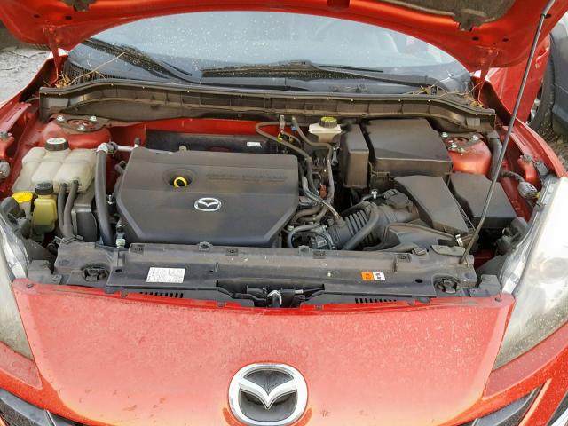 JM1BL1S56A1101442 - 2010 MAZDA 3 S RED photo 7