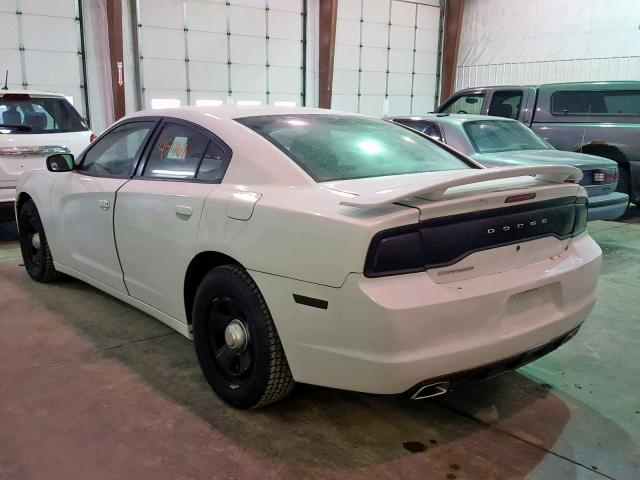 2C3CDXAG3CH284430 - 2012 DODGE CHARGER PO WHITE photo 3