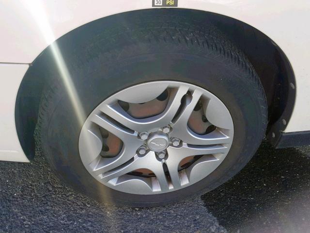 1G1ZS58N47F291276 - 2007 CHEVROLET MALIBU LS Ақ фото 9